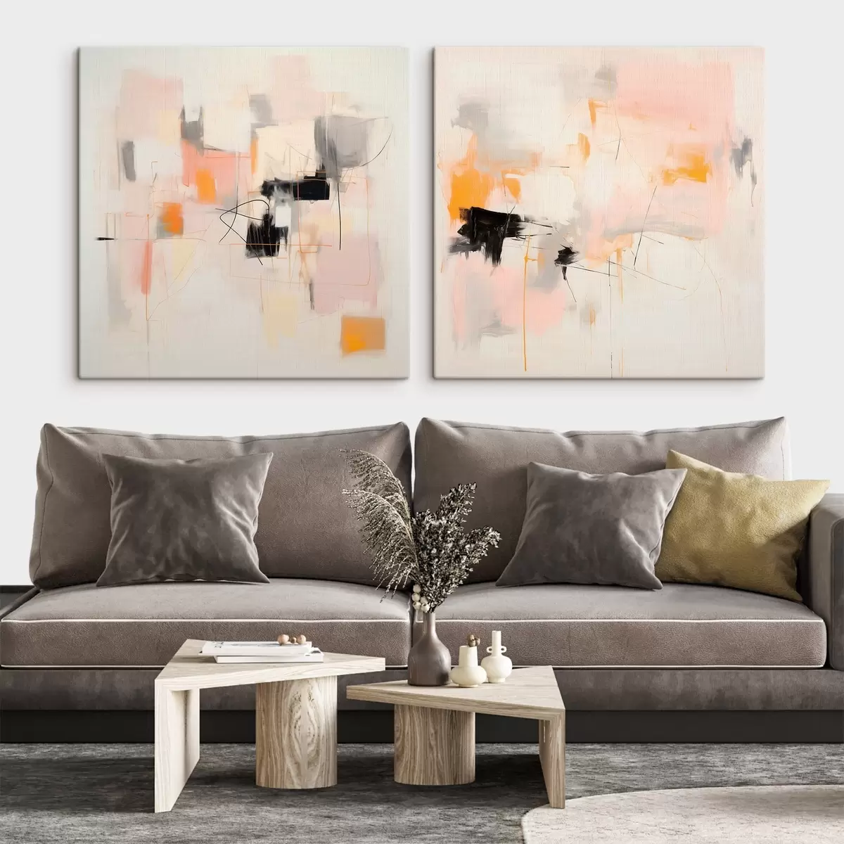 Paveikslėlis Dviejų dalių meninė kompozicija su kontrastingais akcentais m00980