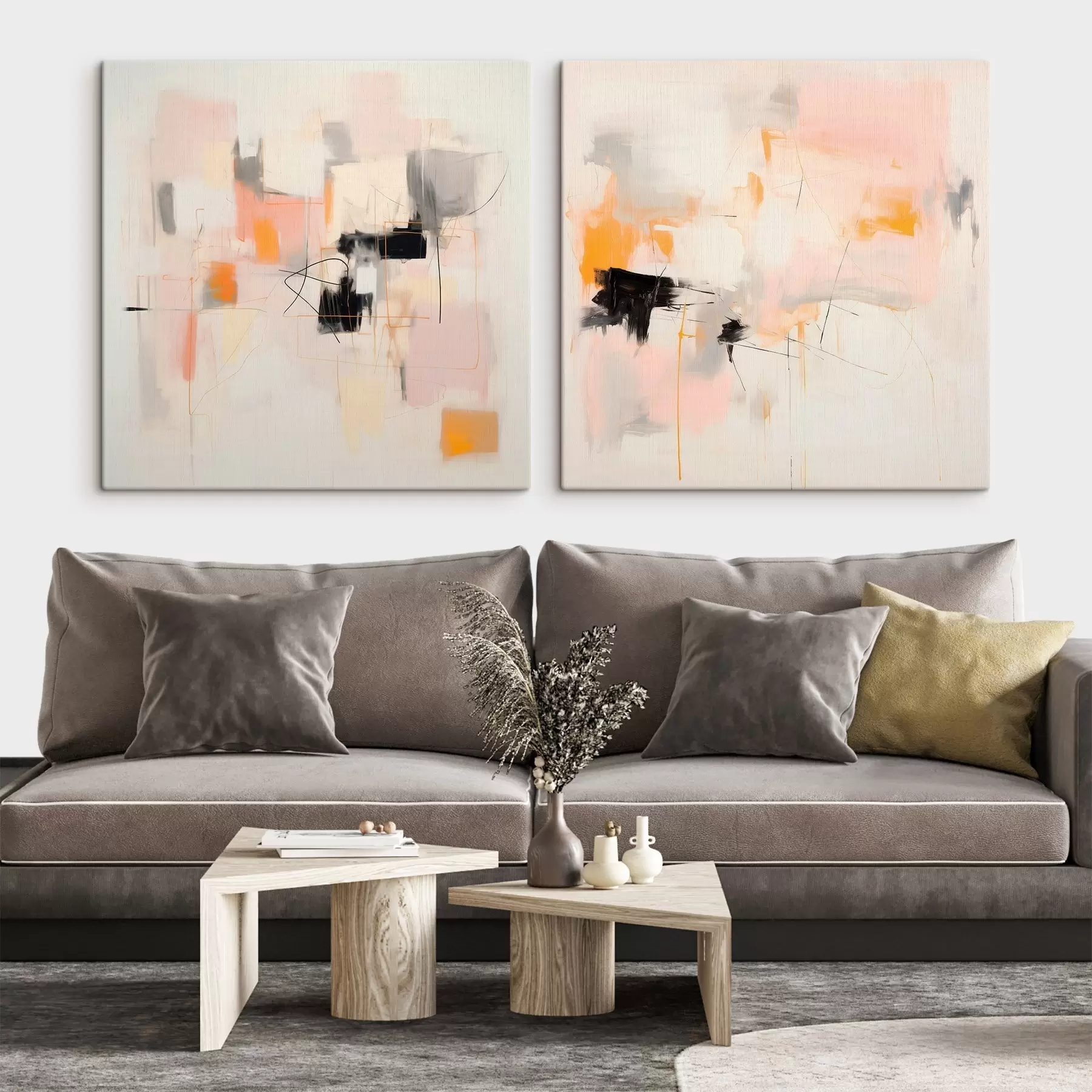 Paveikslėlis Dviejų dalių meninė kompozicija su kontrastingais akcentais m00980