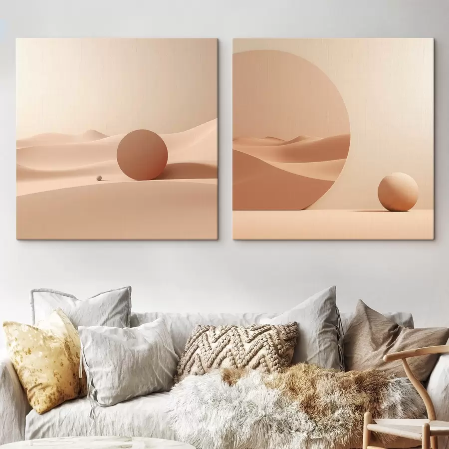 Paveikslėlis Kompozicija su ramiomis erdvėmis ir geometrine forma m00990