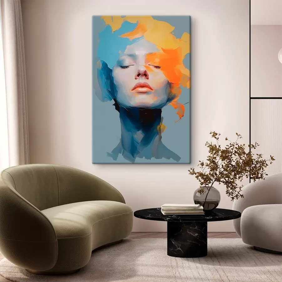 Paveikslėlis Mergina dažais s46810