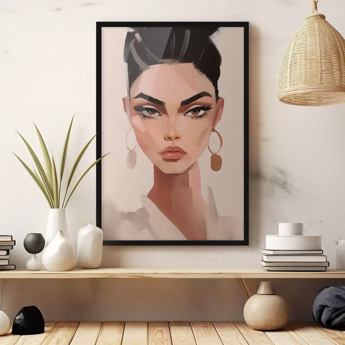 Plakatas Merginos portretas f46805