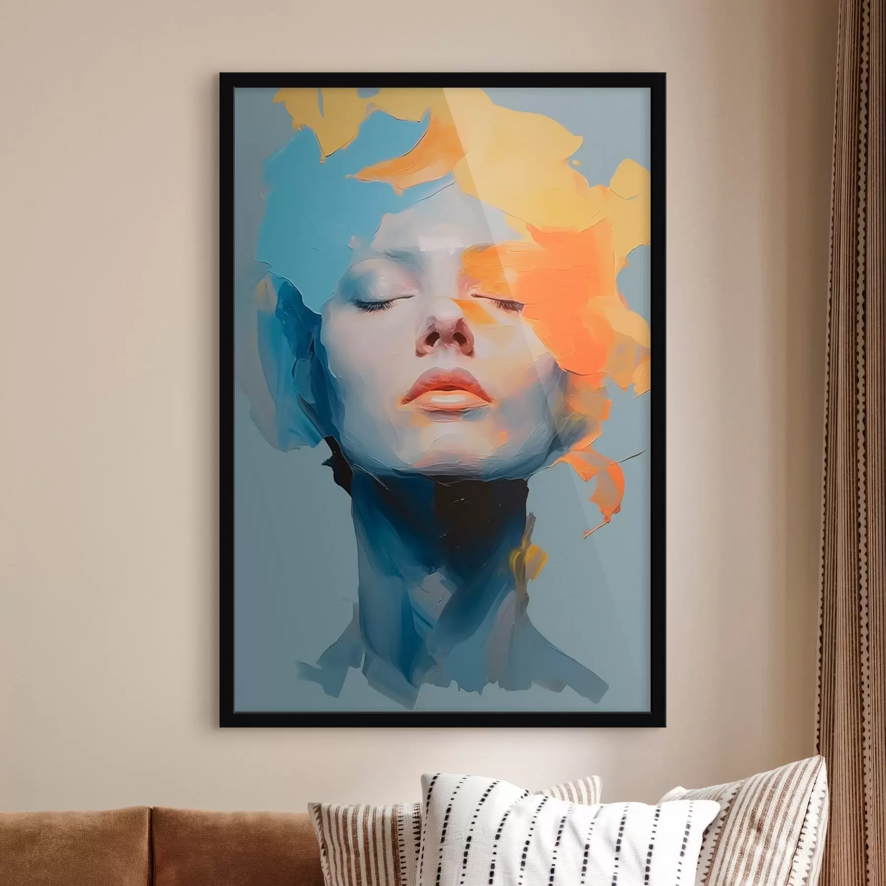 Fototapetai Mergina dažais f46810