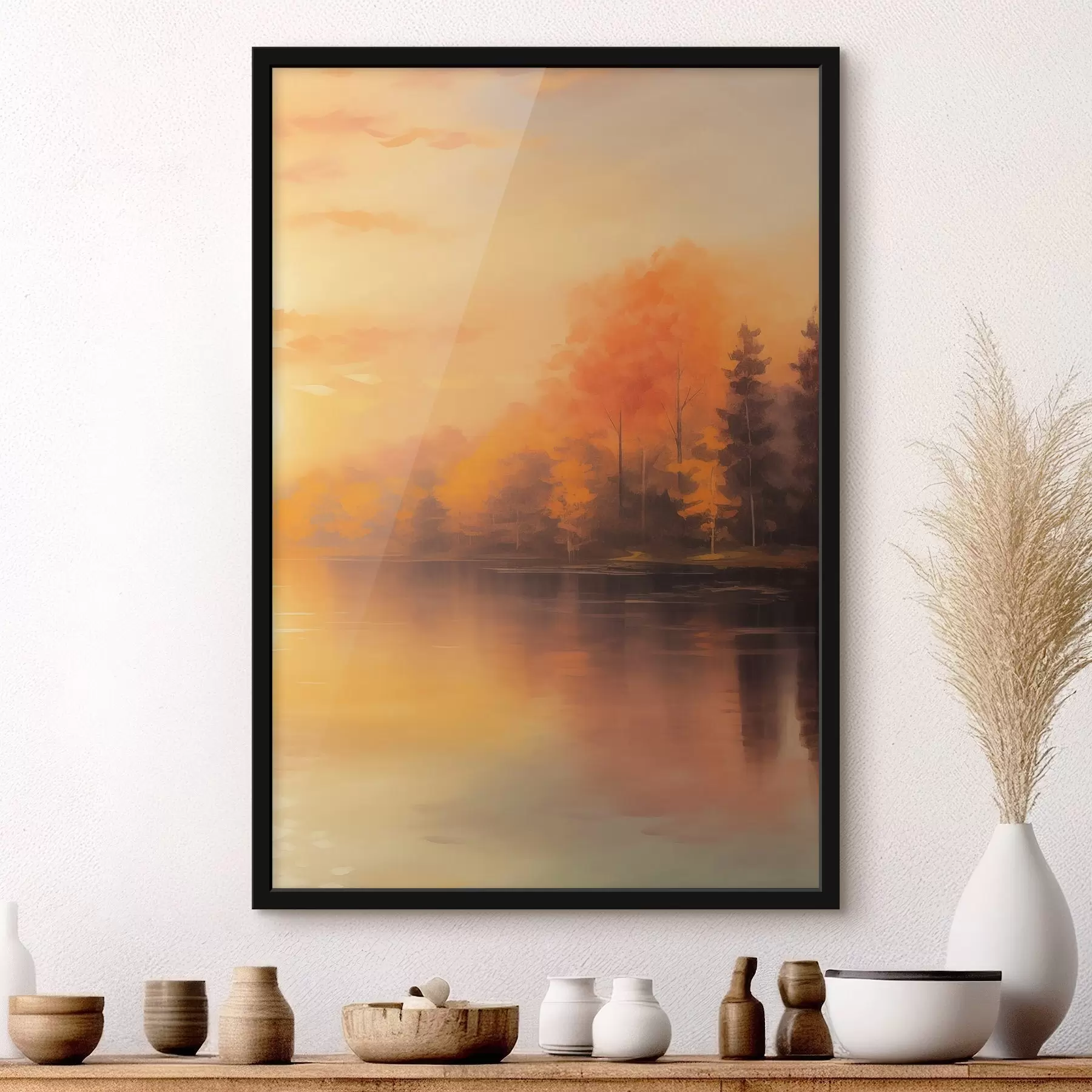 Fototapetai Miškas prie tvenkinio f46772