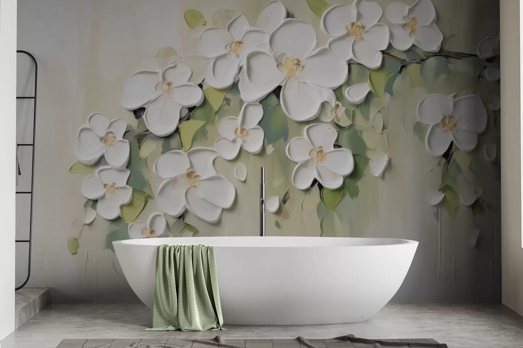 Fototapetai Šaka su žiedais w04978