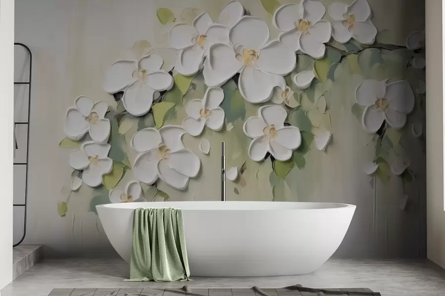 Fototapetai Šaka su žiedais w04978