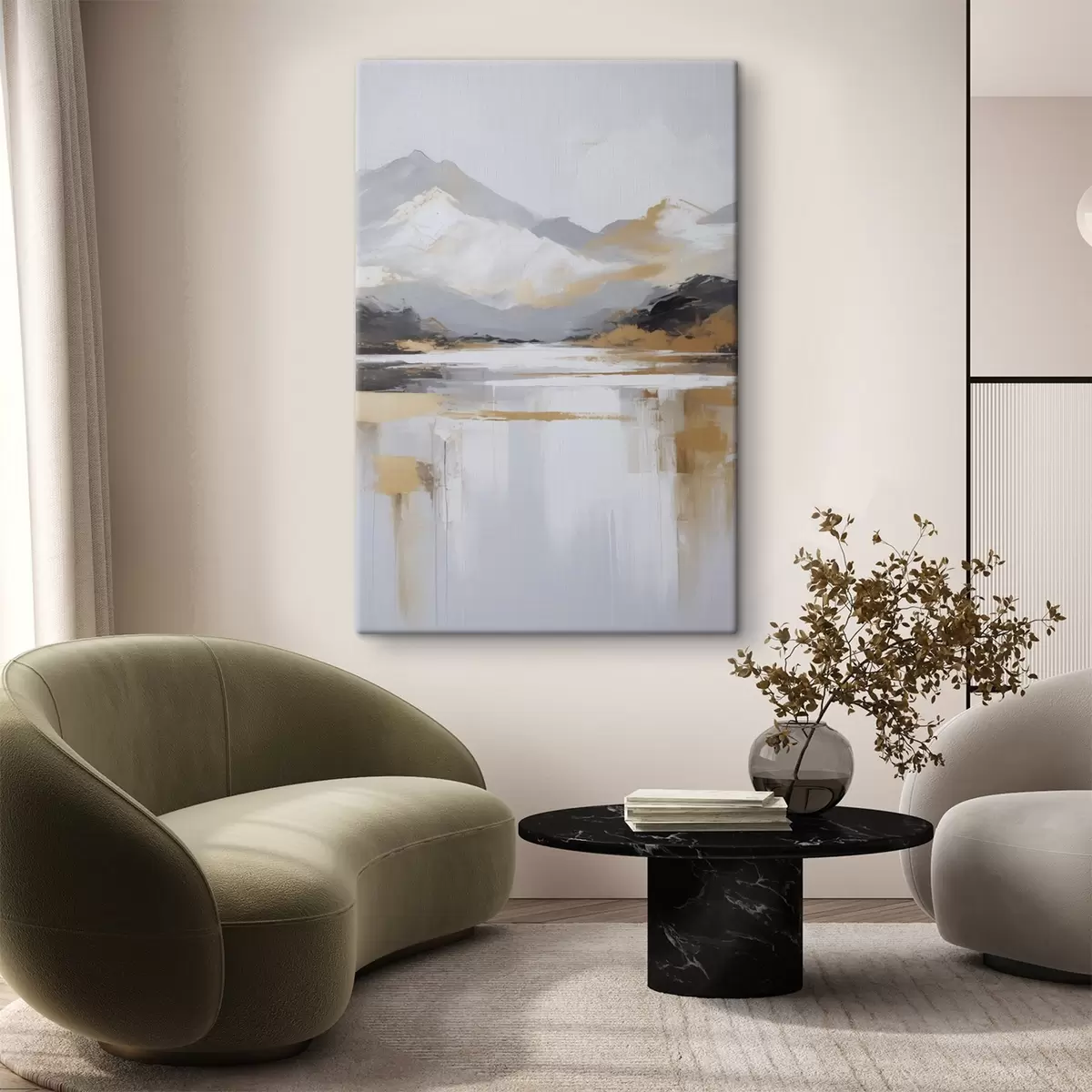 Paveikslėlis Abstraktus kalnų peizažo imitavimas tapyboje s46841
