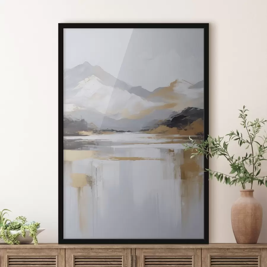 Fototapetai Abstraktus kalnų peizažo imitavimas tapyboje f46841