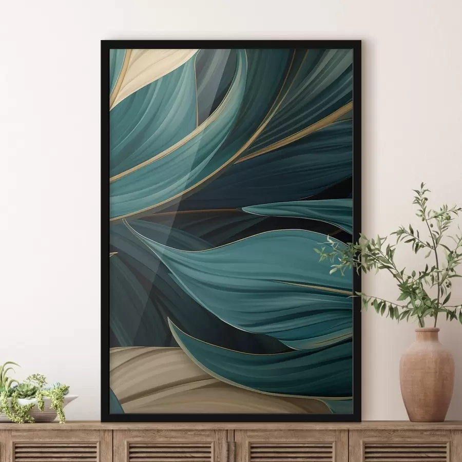 Fototapetai Žali abstraktūs lapai f46879