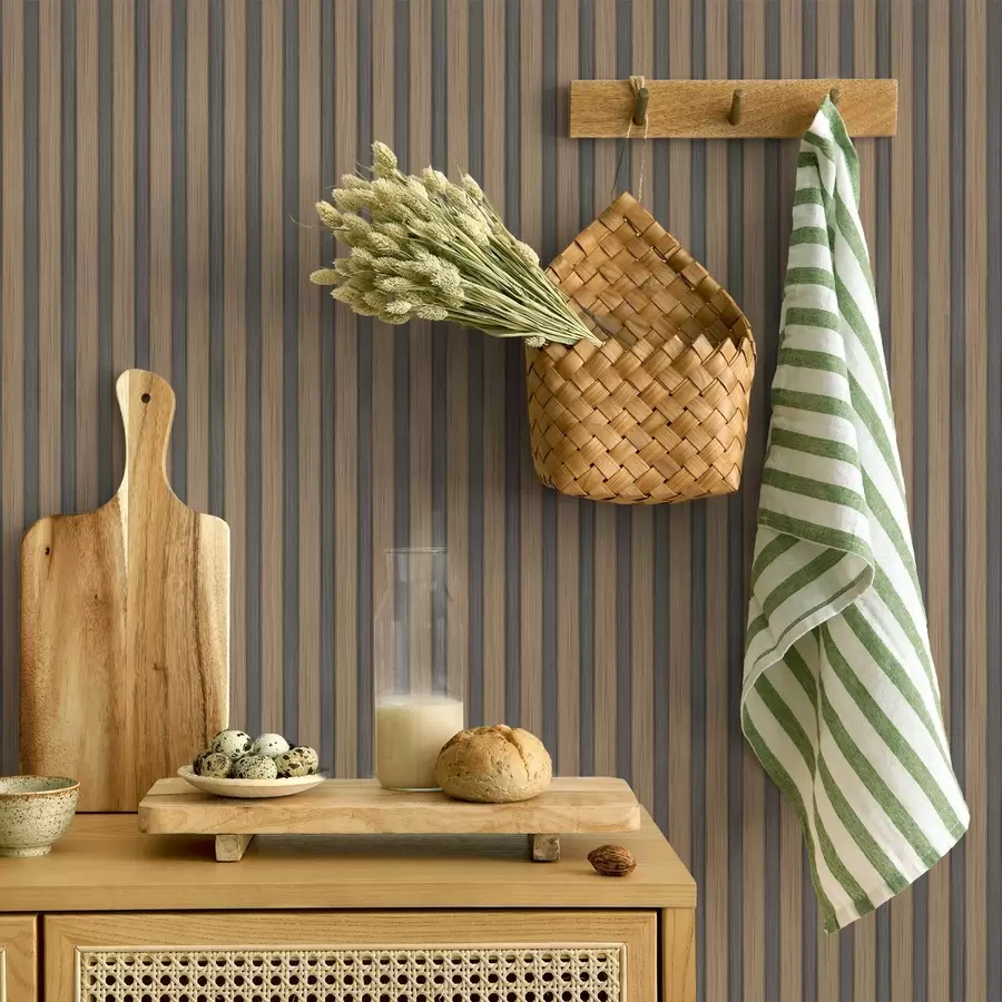 Fototapetai Vertikalios medinės ir pilkos spalvos lentelės su kontrastingu ritmu a00992