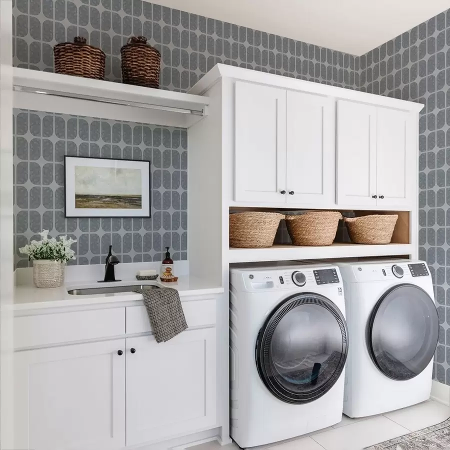 Fototapetai Pilka mozaika su stačiakampiais arkomis ir švelnia tekstūra a01068