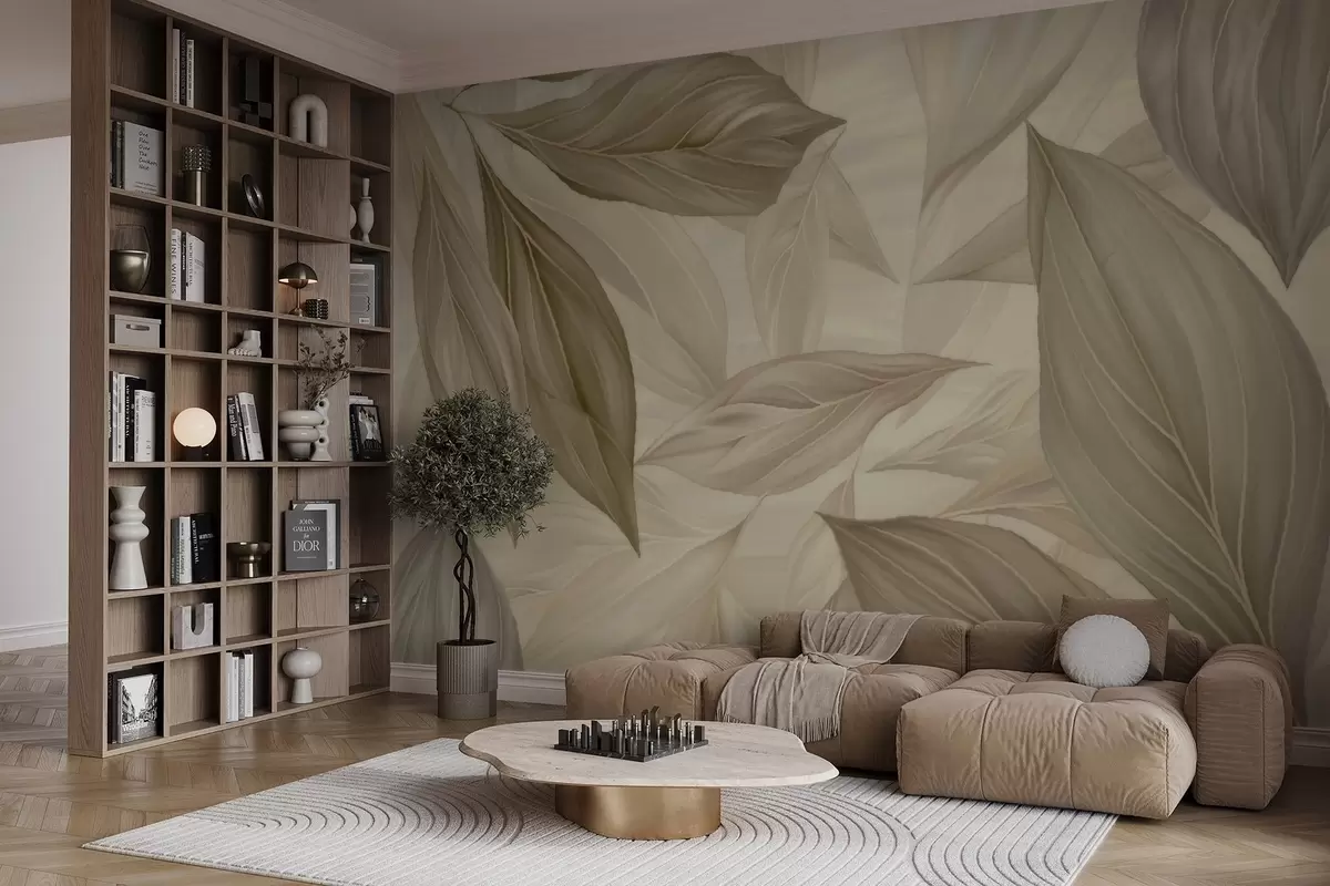 Fototapetai Abstrakčios subtilios lapai w04969