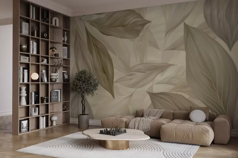 Fototapetai Abstrakčios subtilios lapai w04969