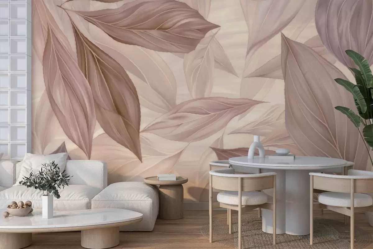 Fototapetai Abstrakčios subtilios lapai w04969v1