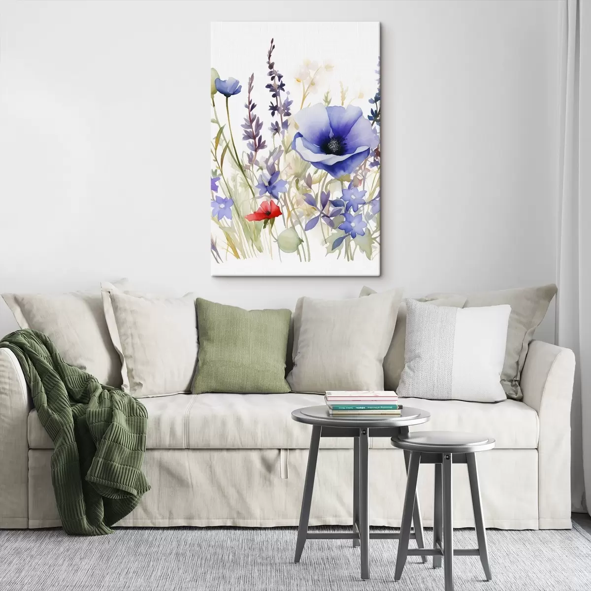 Paveikslėlis Aguonų ir levandų žiedai s46887