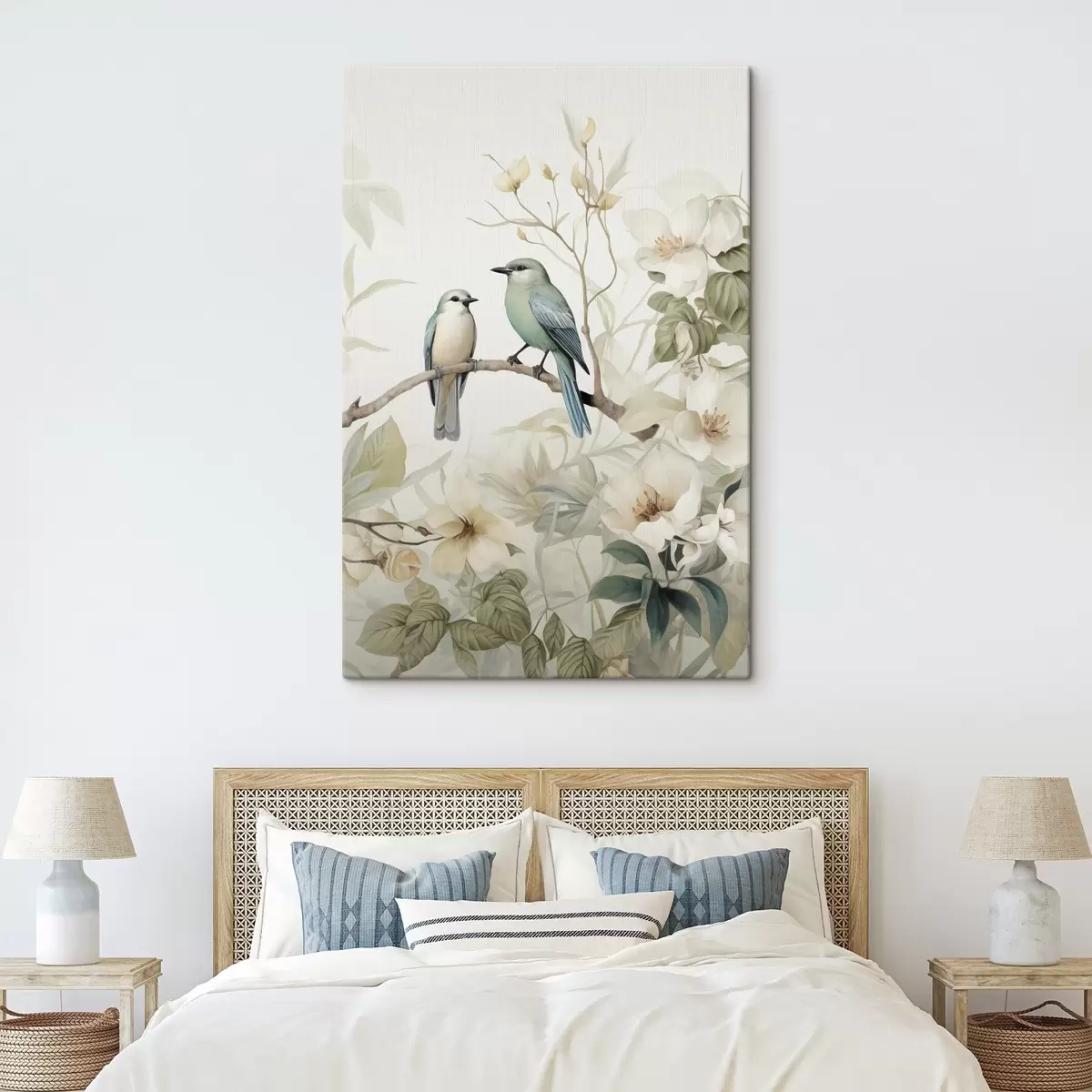 Paveikslėlis Du paukščiai ant jazminų šakų s46896