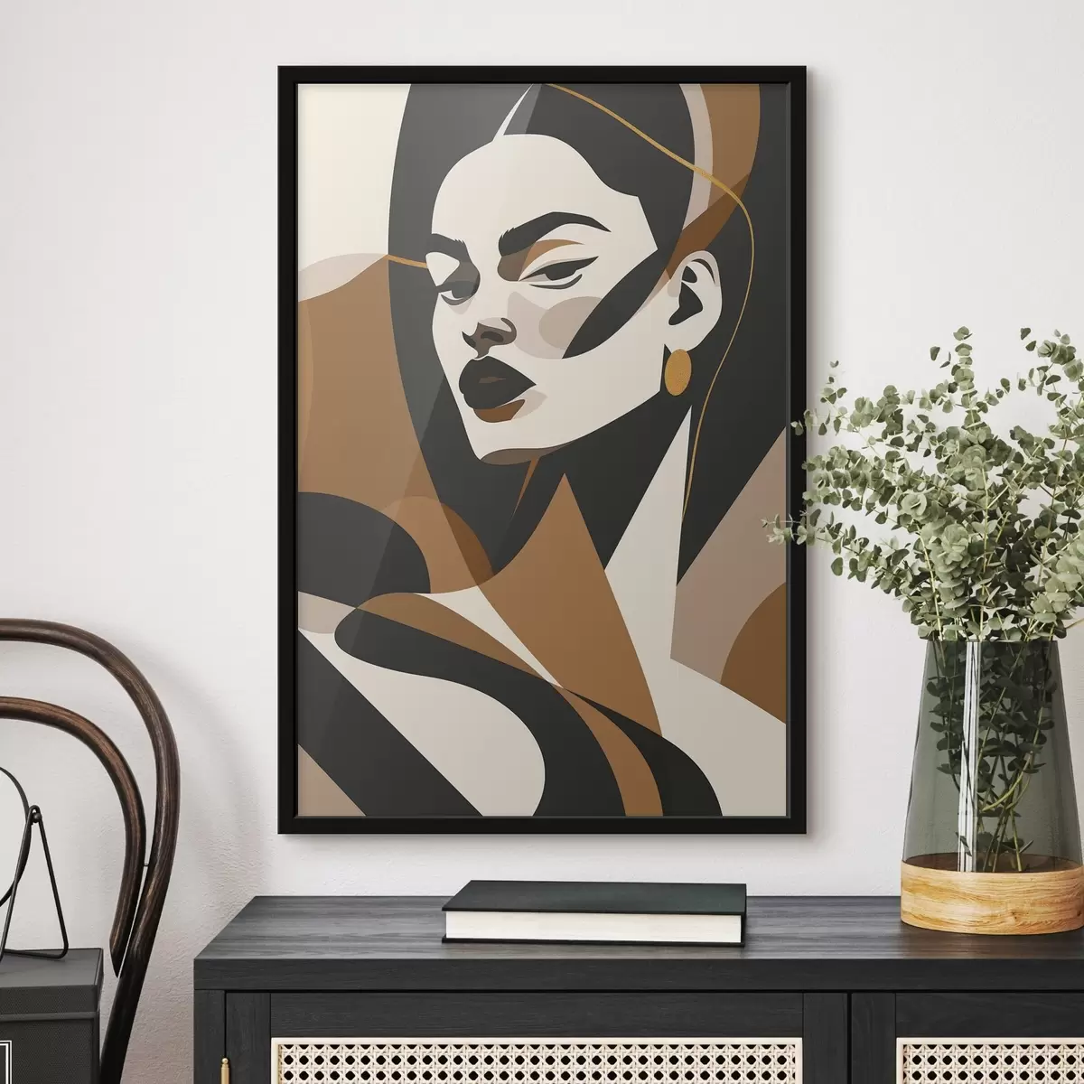 Plakatas Abstraktus moters portretas f46905