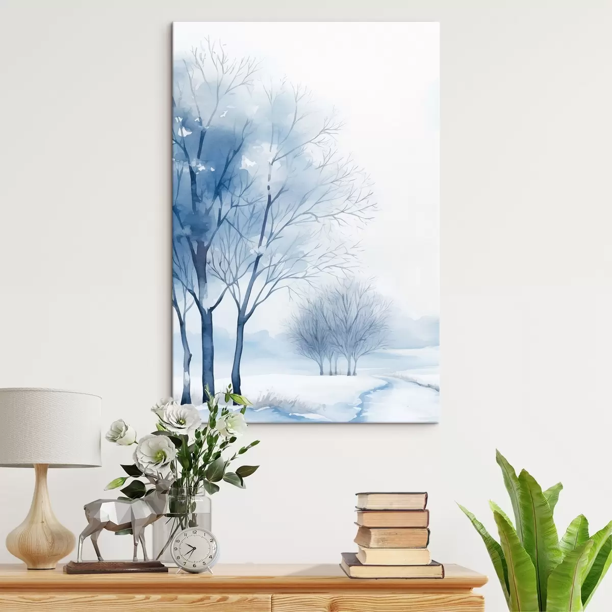 Paveikslėlis Sniegu padengti medžiai miške s46965