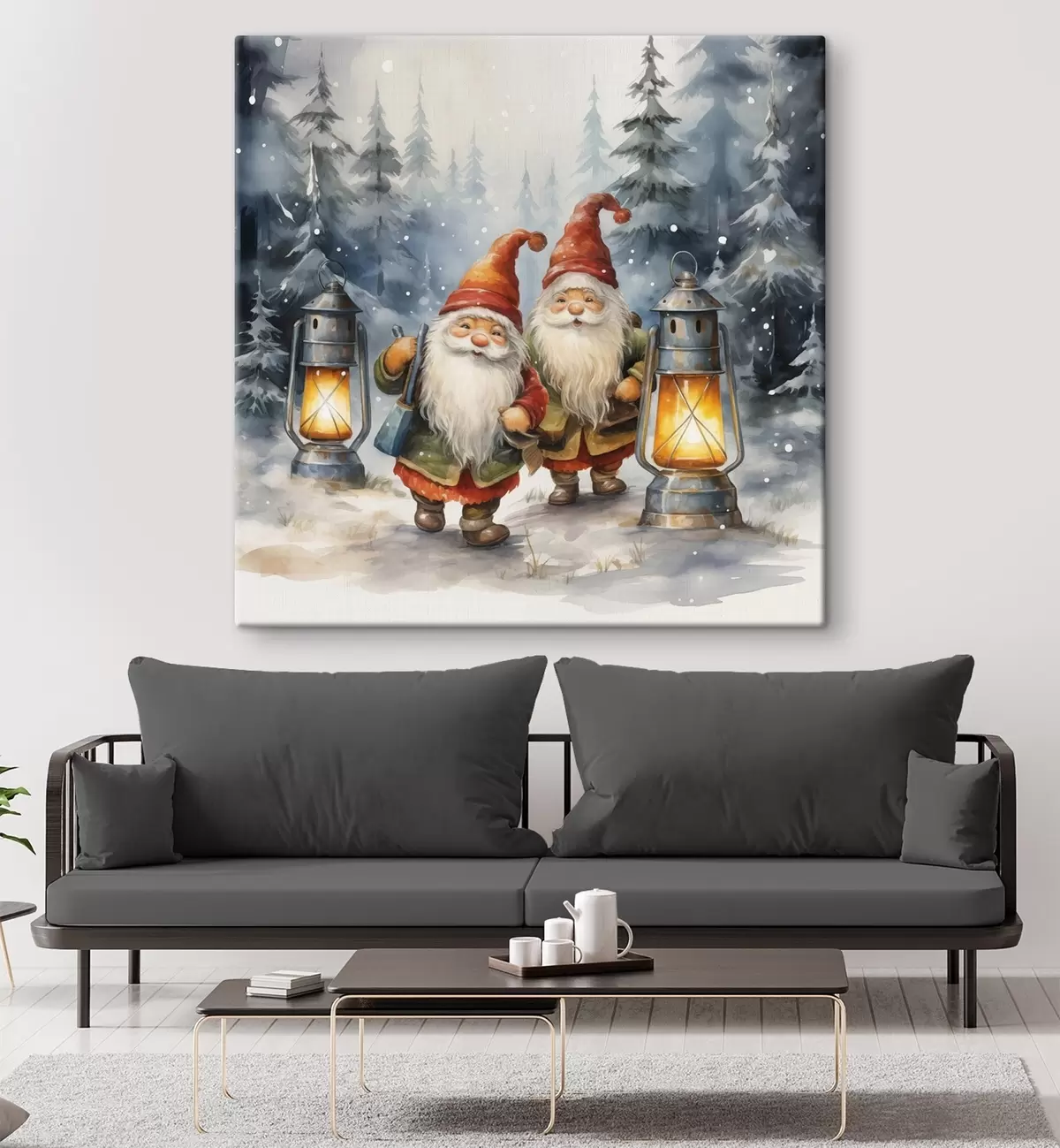 Paveikslėlis Naujųjų metų nykštukai, imituojantys akvarelę s46970