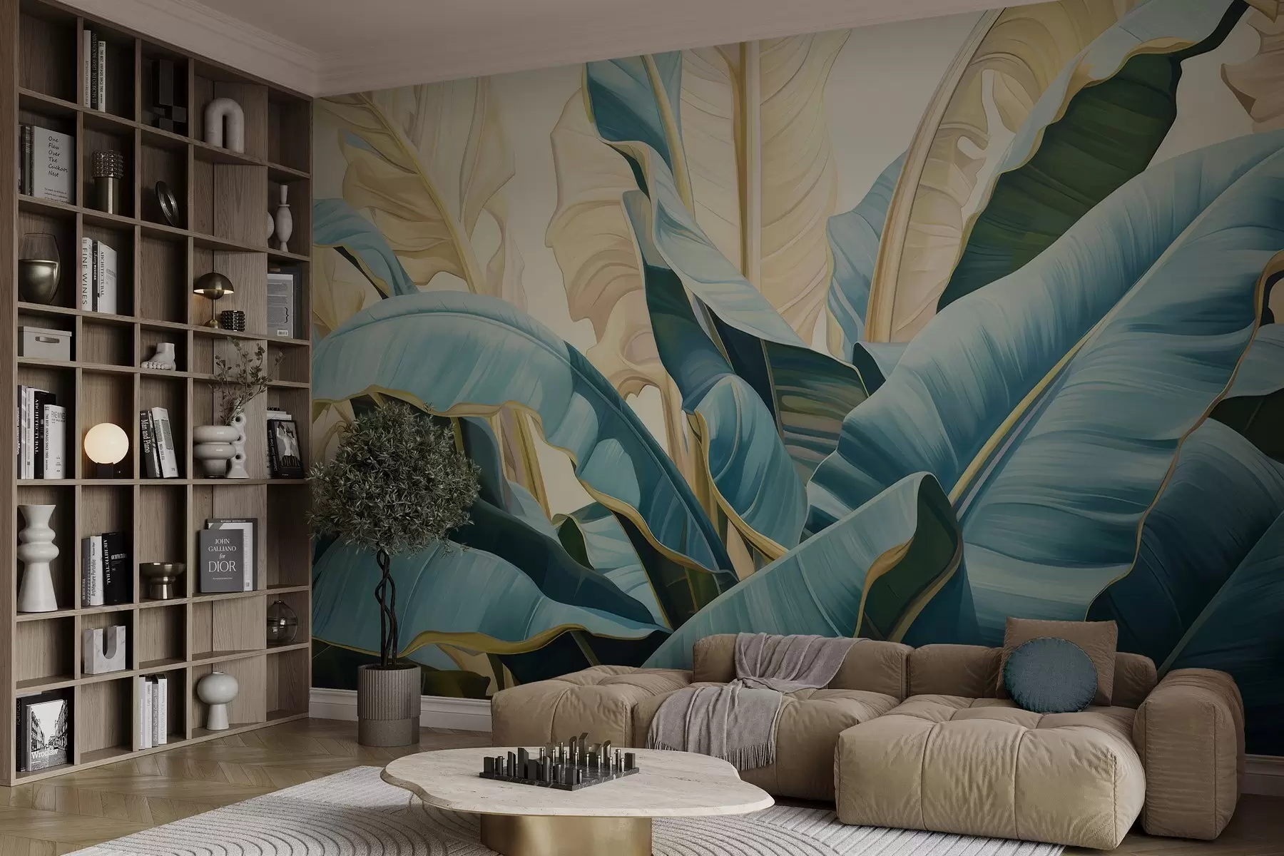 Fototapetai Didelės bananų lapai w05005