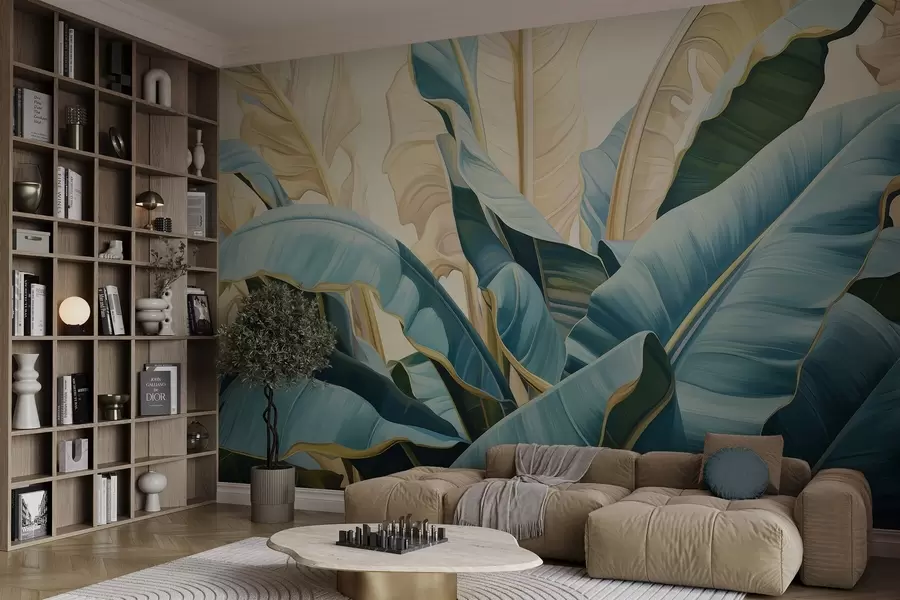 Fototapetai Didelės bananų lapai w05005