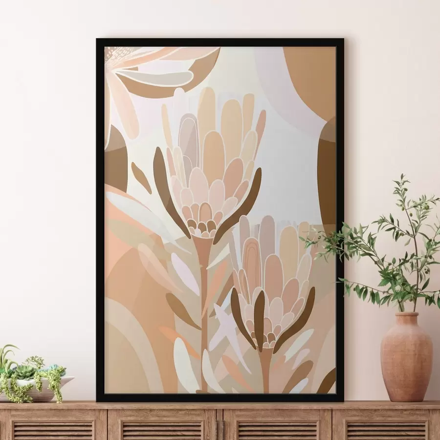 Fototapetai Abstrakčios gėlės f46991