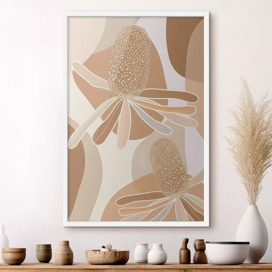 Fototapetai Abstrakčios proteos gėlės f46992