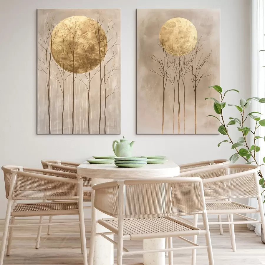 Paveikslėlis Subtilūs medžiai ir ratas m01137