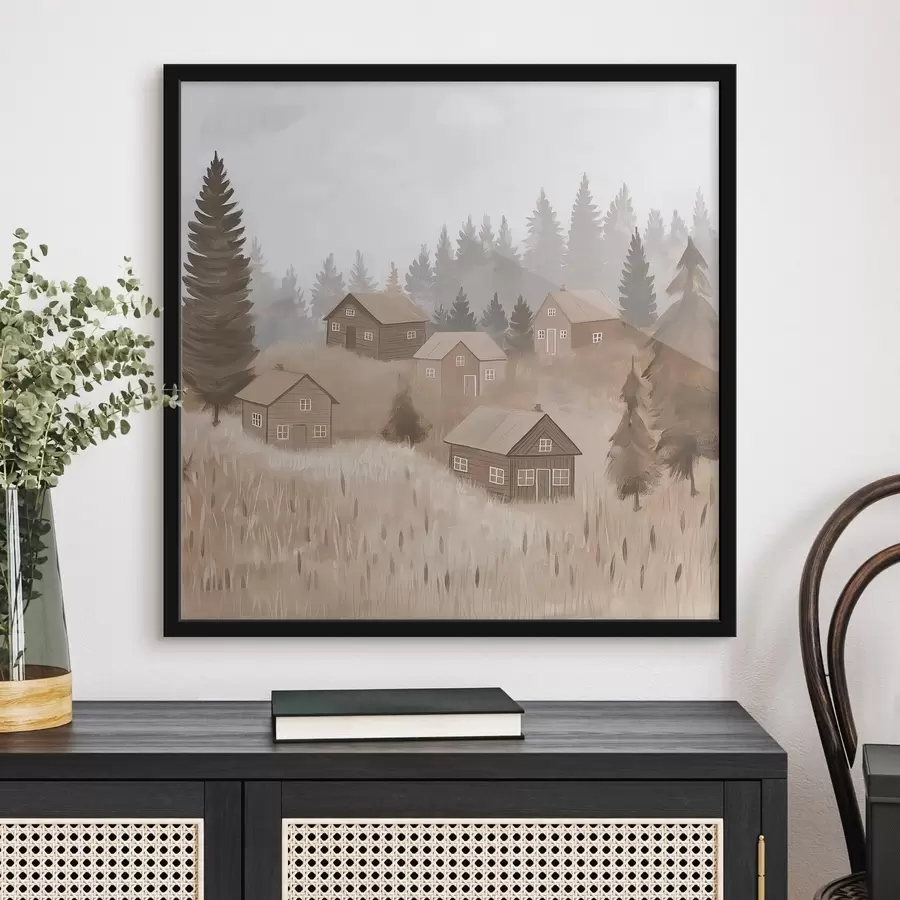 Fototapetai Namai miške f47075