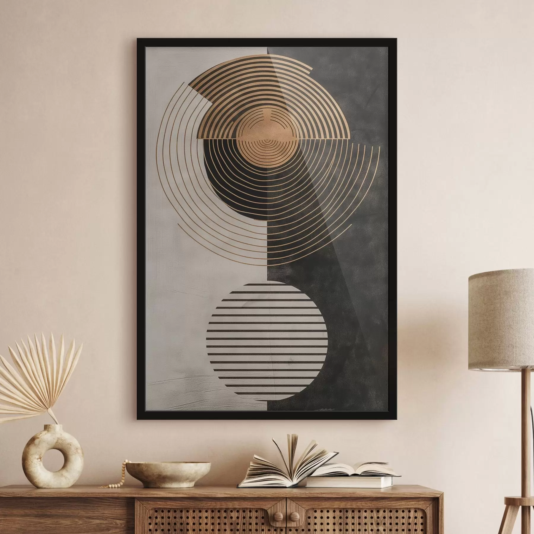 Fototapetai Apskritimai ir lapai f47080