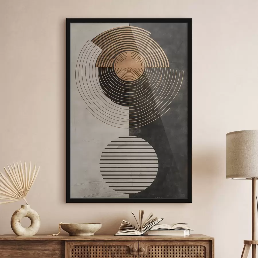 Fototapetai Apskritimai ir lapai f47080