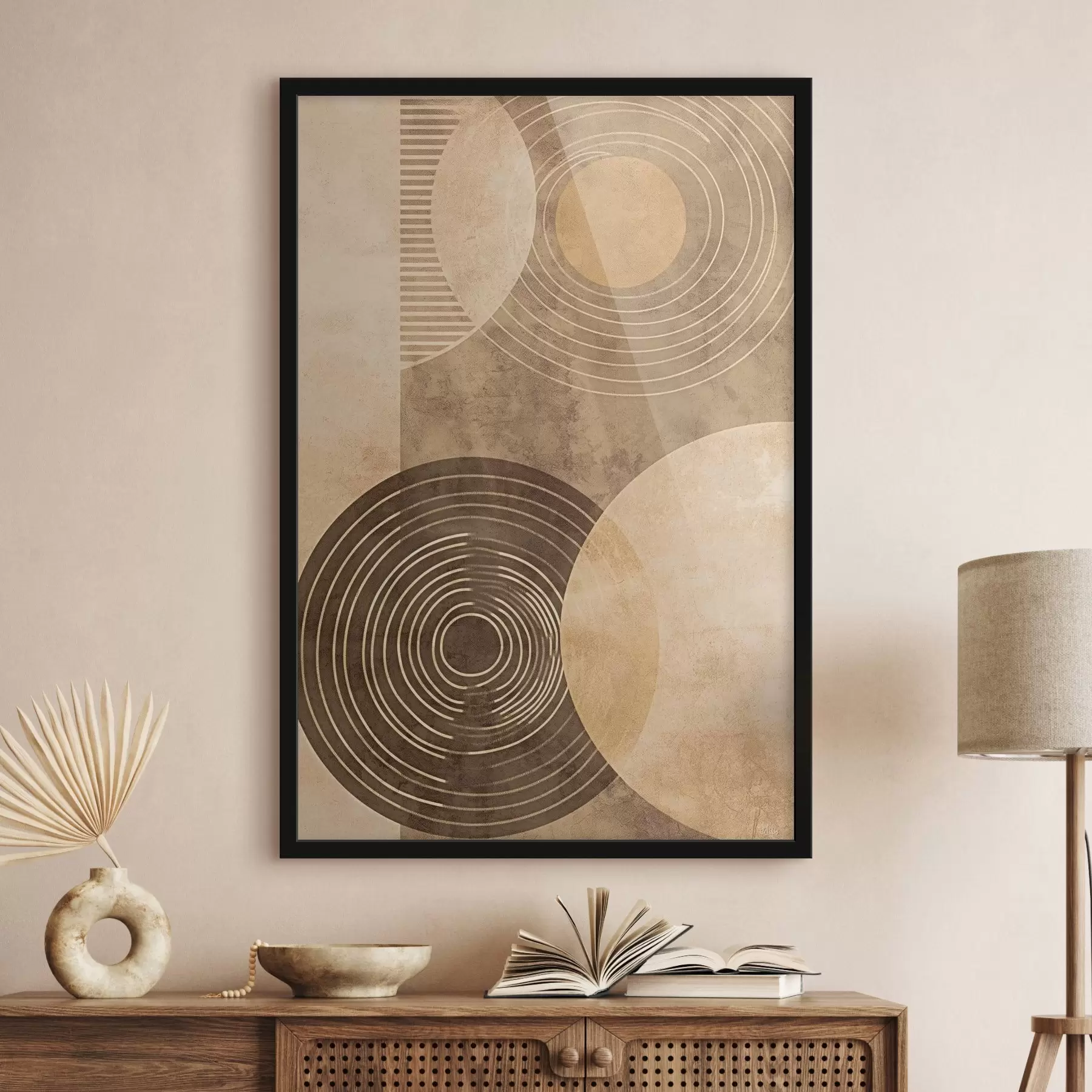 Fototapetai Neutralių spalvų apskritimai f47082