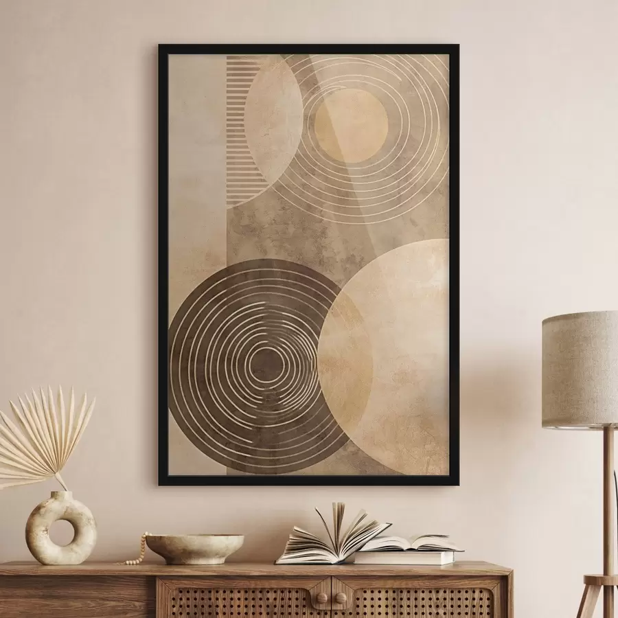 Fototapetai Neutralių spalvų apskritimai f47082