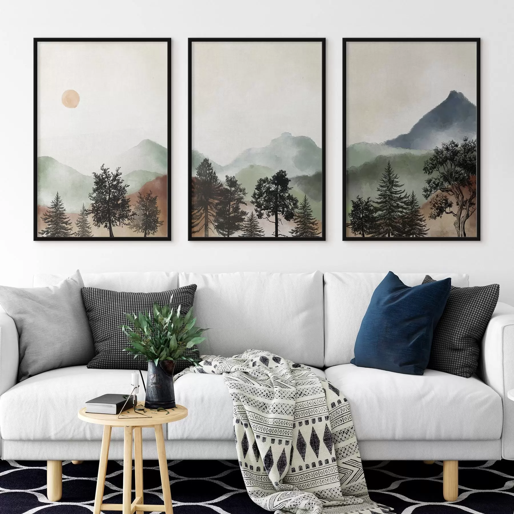 Fototapetai Ramioji peizažas švelniomis spalvomis d00243