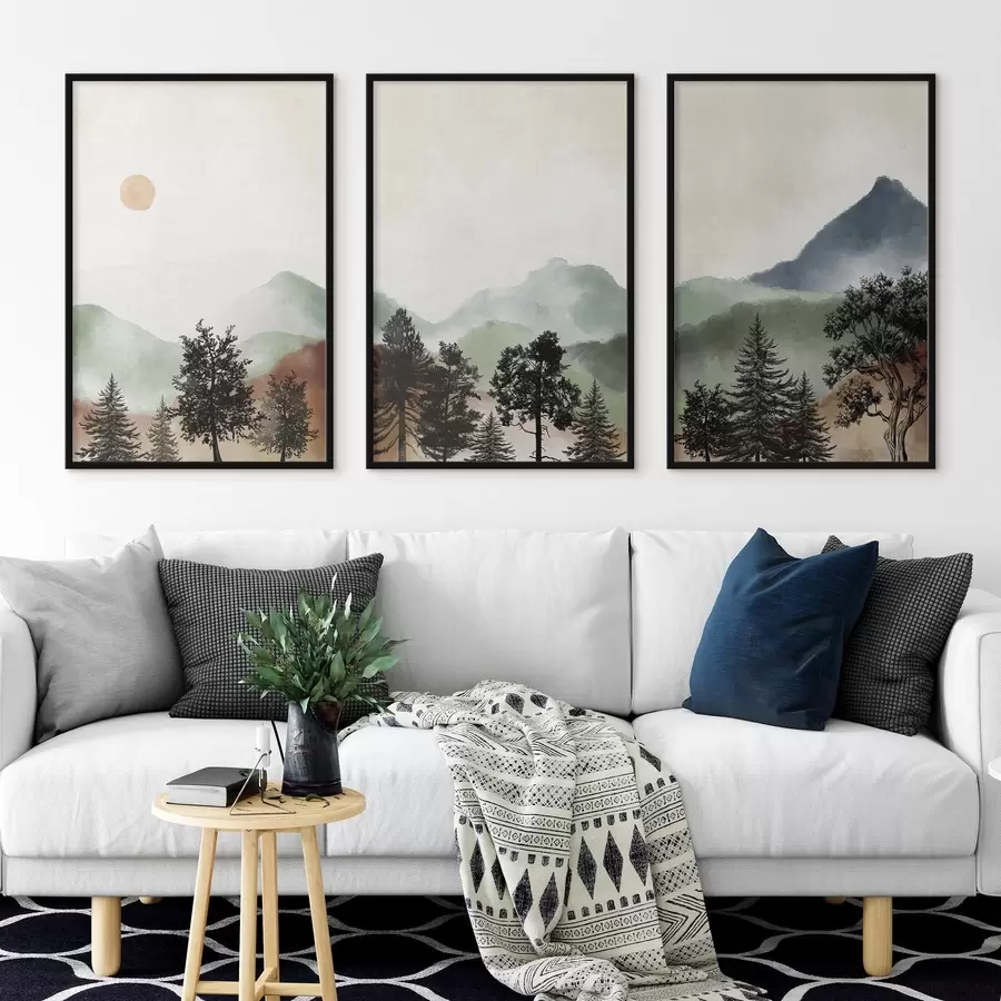 Fototapetai Ramioji peizažas švelniomis spalvomis d00243