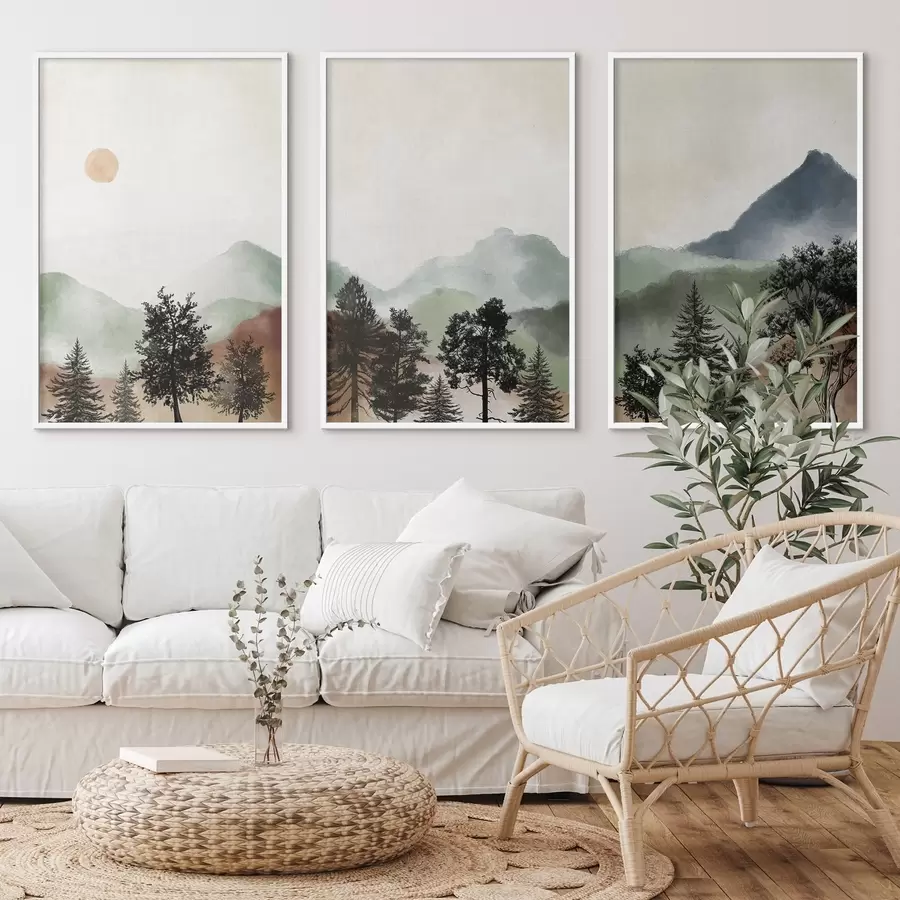 Fototapetai Ramioji peizažas švelniomis spalvomis d00243