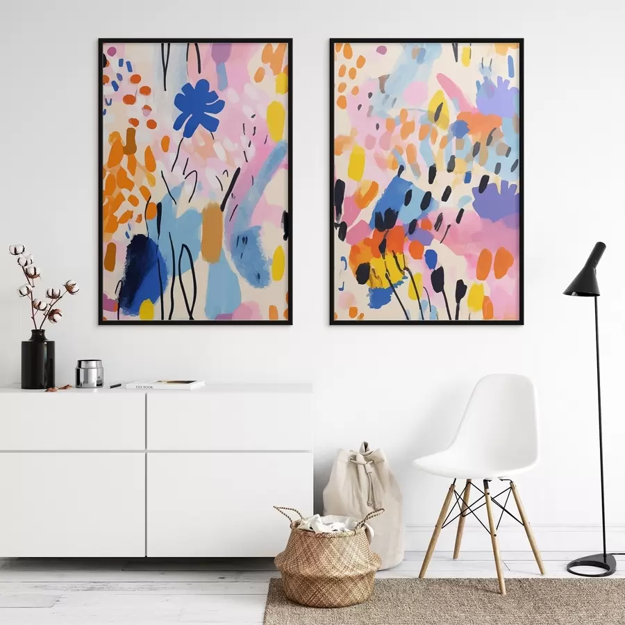 Fototapetai Ryškios spalvos, šokantys harmonijoje d00268