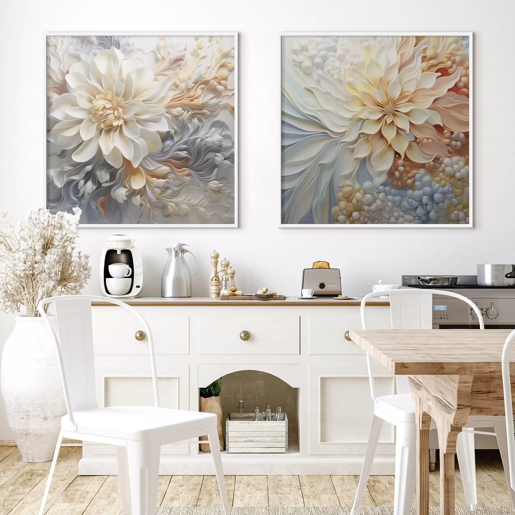 Fototapetai Tūrinės abstrakčios gėlės d00379