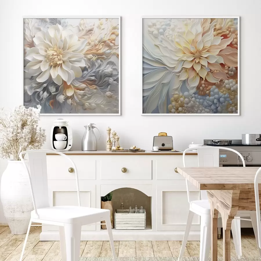 Fototapetai Tūrinės abstrakčios gėlės d00379