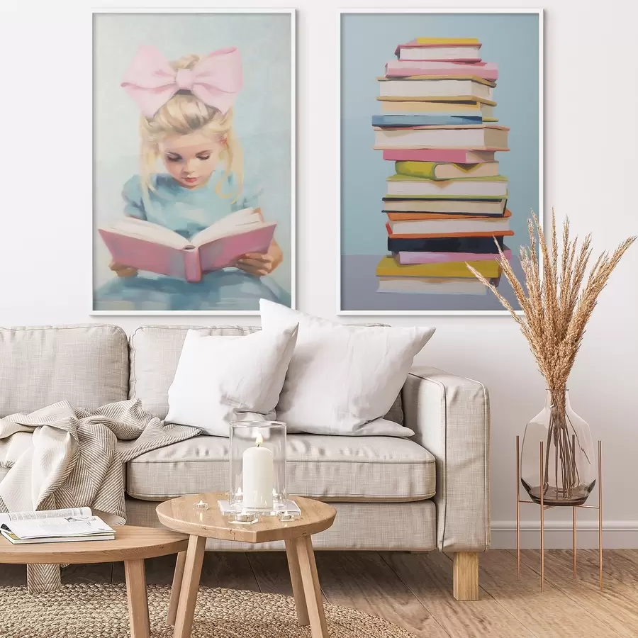 Fototapetai Mergaitė ir knygos d00395