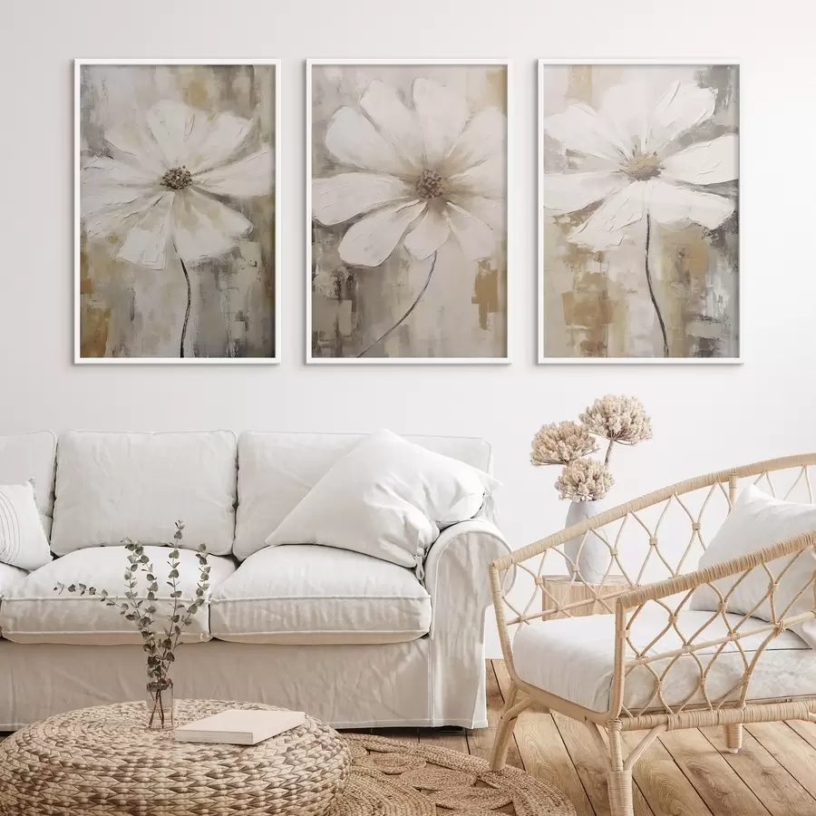 Fototapetai Baltų gėlių tendencija d00409
