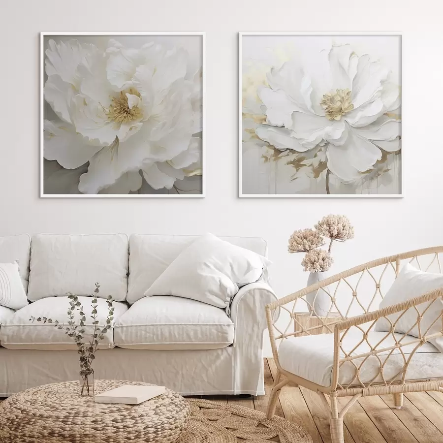 Fototapetai Nuostabios didelės šviesios gėlės d00424