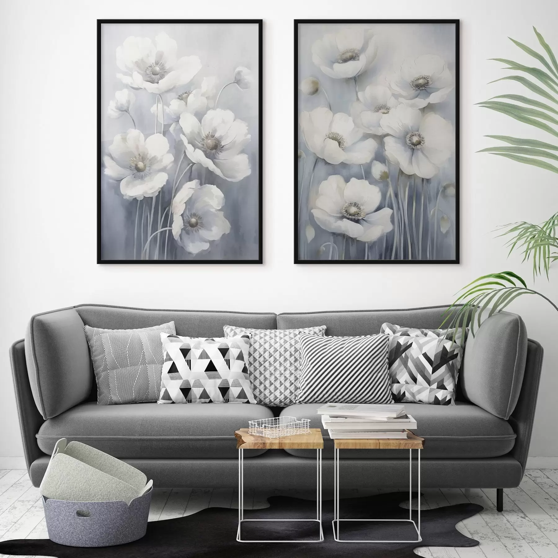 Fototapetai Baltos derliaus gėlės d00430