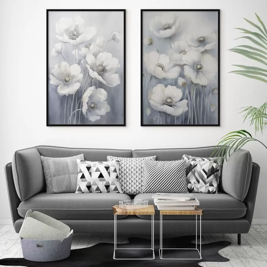 Fototapetai Baltos derliaus gėlės d00430