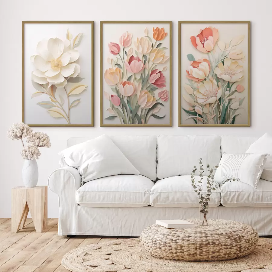 Fototapetai Popierinės gėlės d00432