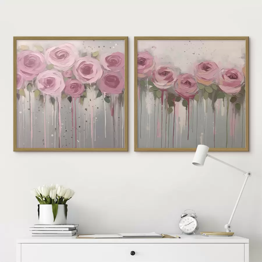 Fototapetai Rožinės stilingos gėlės d00442