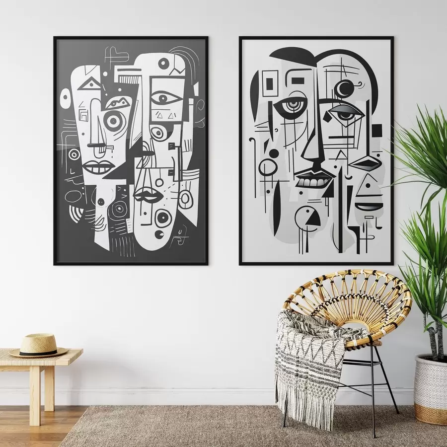 Fototapetai Abstraktūs veidai d00456