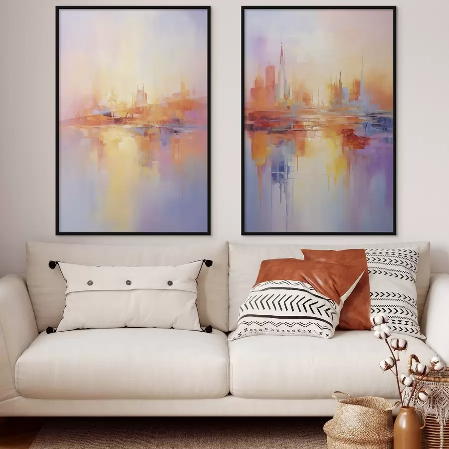 Fototapetai Įvairiaspalviai miestai d00462