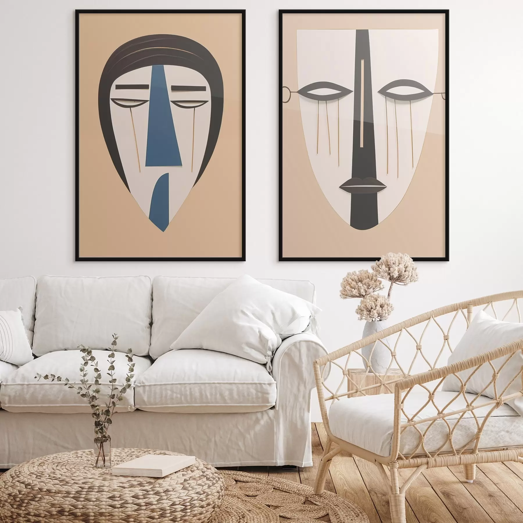 Fototapetai Abstraktūs veidai d00500