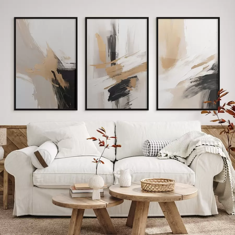 Fototapetai Šiuolaikinė abstrakcija, imituojanti teptuko potėpius d00505