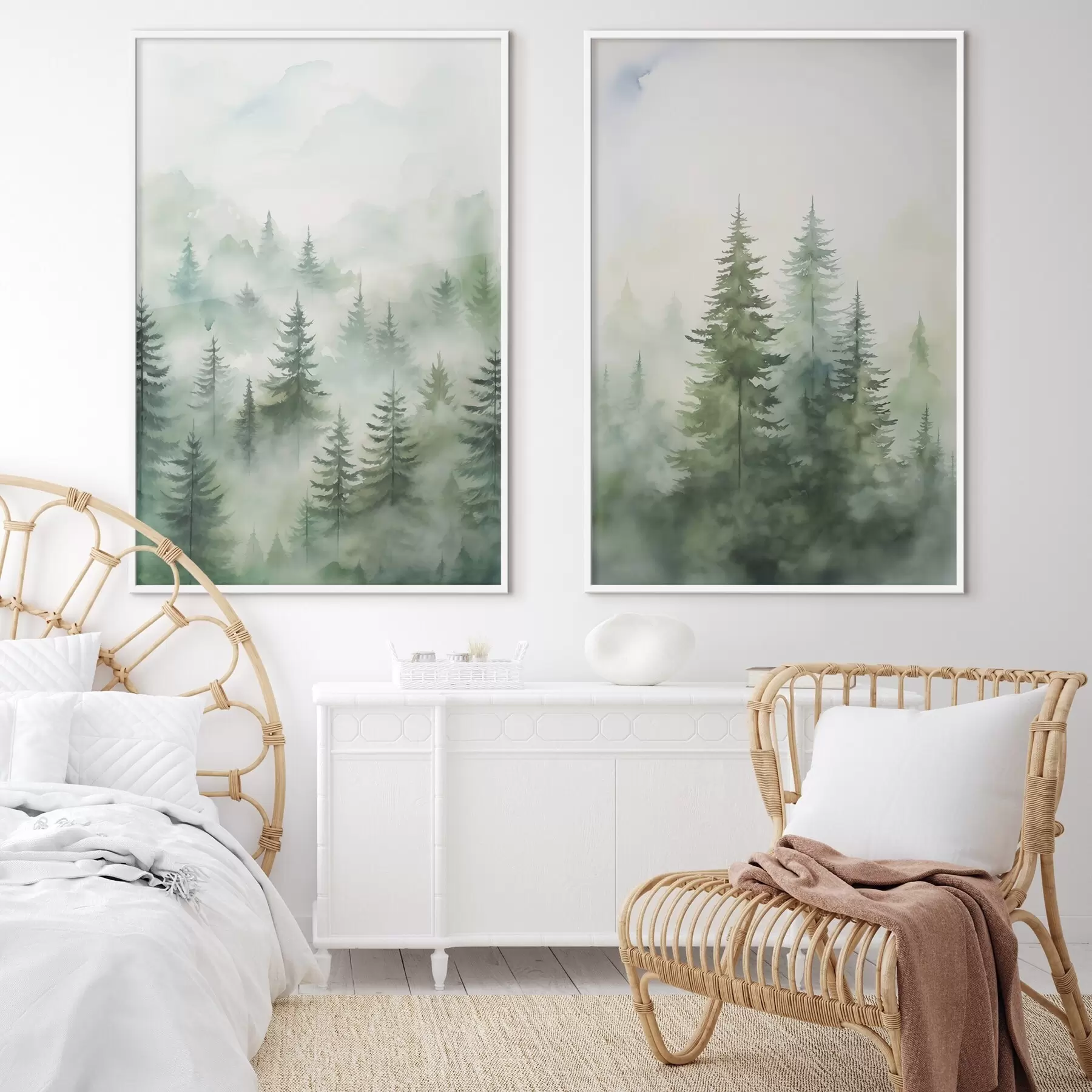 Paveikslėlis Miškas rūke d00534